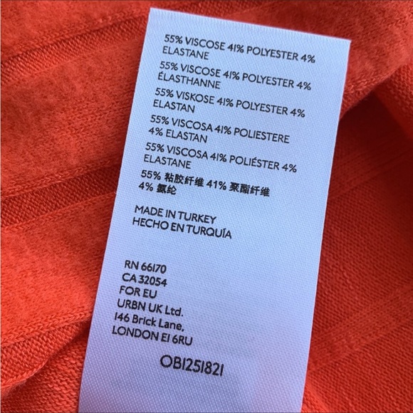 Anthropologie Maeve Devine Tunic Top in Pumpkin Orange - Picture 9 of 12